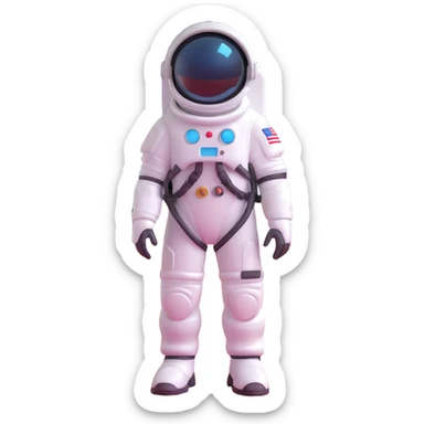 Cooper in a space suit standing on an alien planet, inspired by Interstellar sticker