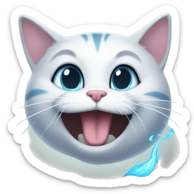 wisp the cat sticker
