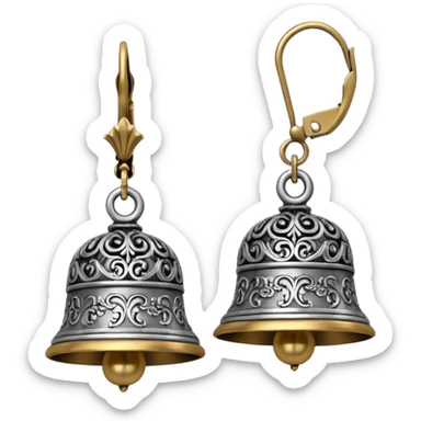 Oxidised jhumka earring sticker