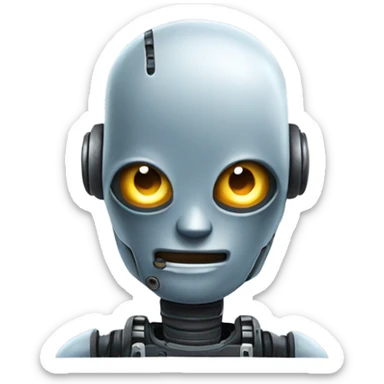 Robot gritando sticker