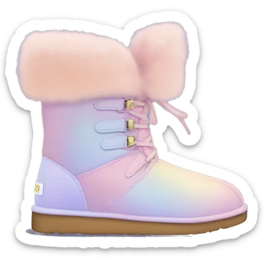 Aesthetic uggs pastel sticker