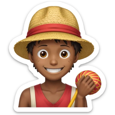 Make it based off the show.One piece and make it be like luffy sticker