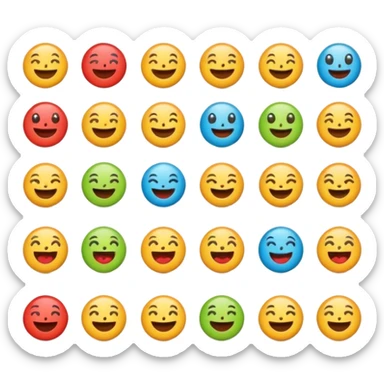 Announcement emojis sticker