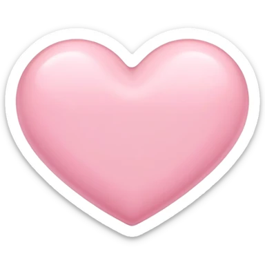 Pastel Pink heart sticker