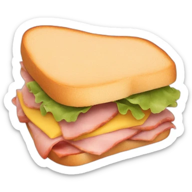 soft ham sandwich sticker