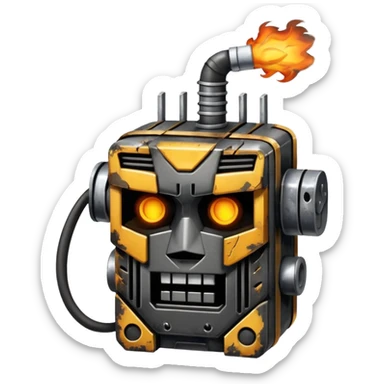 burnt-out transformer sticker