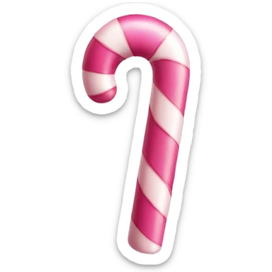 Pink candy cane sticker
