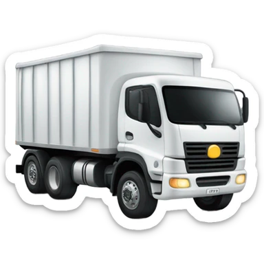 large truck with flashing light sticker