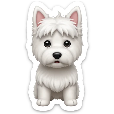 Westie dog sticker