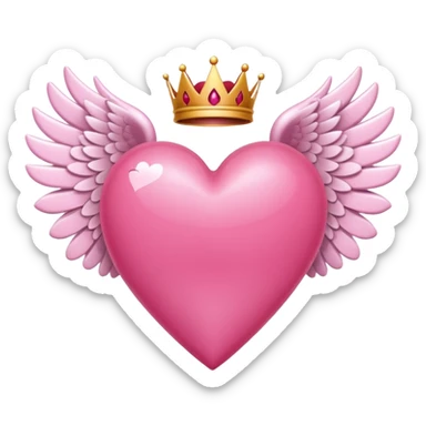 Haz un corazón de este color 💖 con estas alas 🪽 sticker