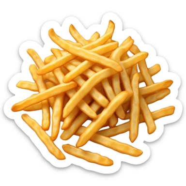 crinkle fries  sticker