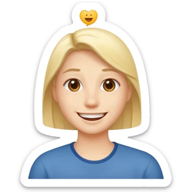 Smile with saying Yooo sticker