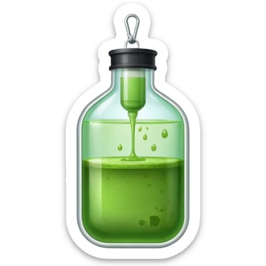 Matcha in iv bag sticker