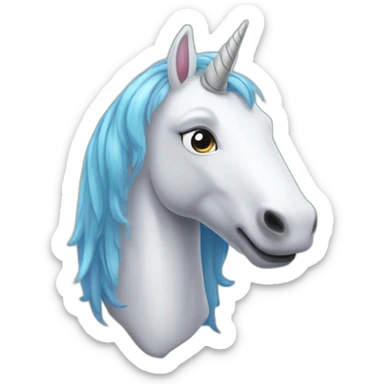 Une licorne tout sale sticker