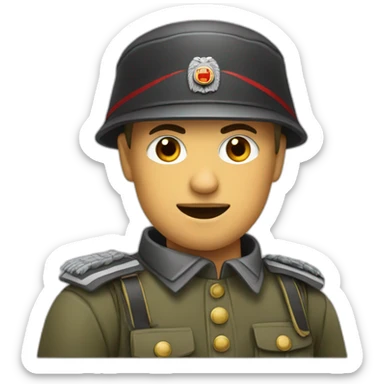 Soldat allemand sticker