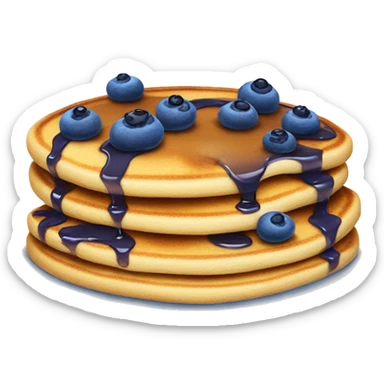 Blue berry pancakes  sticker