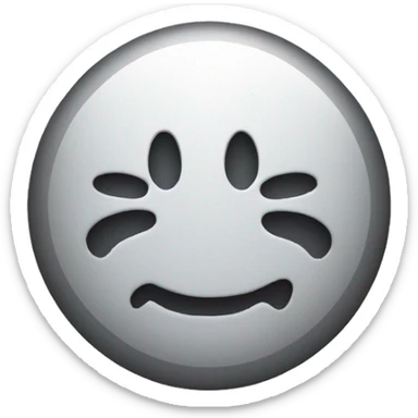 Simple pierced smiley emoji  sticker