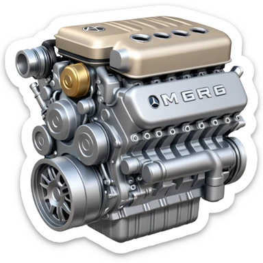 Mercedes AMG g63  engine sticker