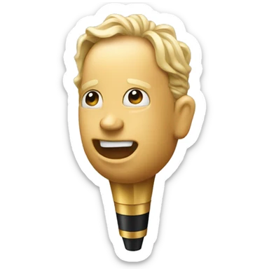 Drop the mic, but replace the mic with a crown sticker