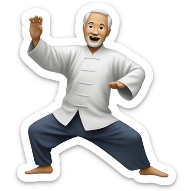 senior Tai chi sticker