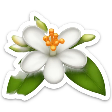 neroli flower sticker