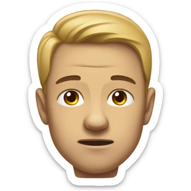 Make a emotional that shows sad emotion while staying tuff and showing respect and having a sigma jawline sticker