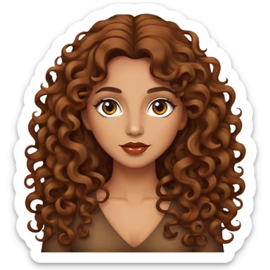glamorous medium brown woman sticker