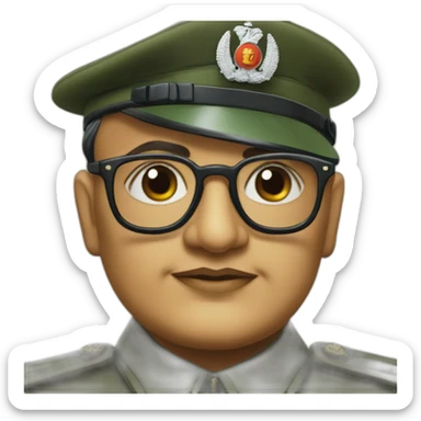 subhash chandra bose close up sticker