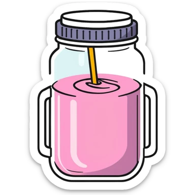 smoothie in a jar sticker