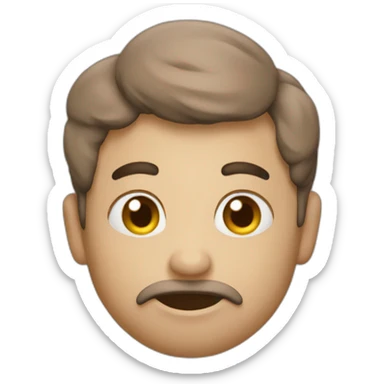 number 379 in cloudy style, brown sticker