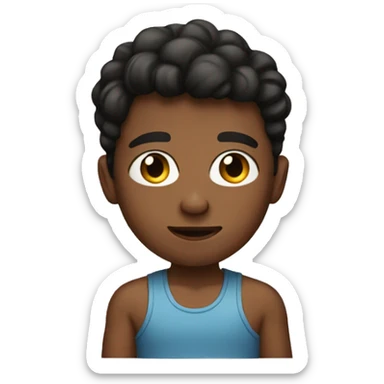 boy in a crop top sticker