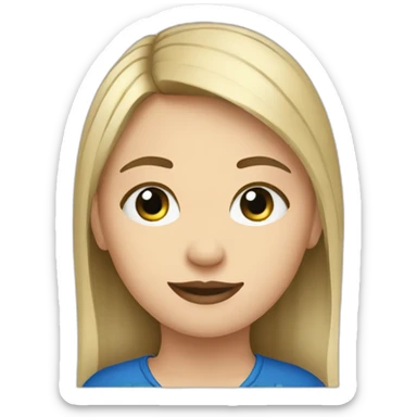 estonian girl sticker