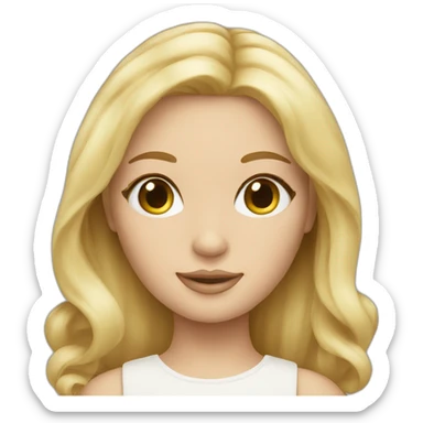 Doll-face-blond sticker