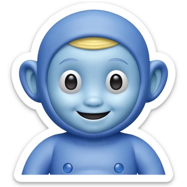 teletubby blue sticker