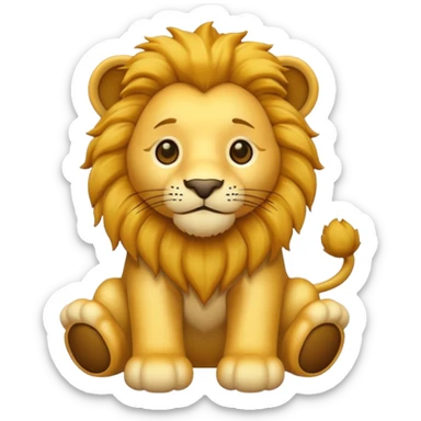 Toy Animal lion  sticker