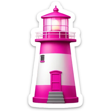pink lighthouse (must be all pink) sticker