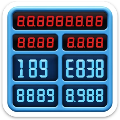 scoreboard stadium in blue (#00A3E0) and red (#F9423A) sticker