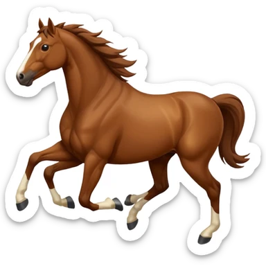 Horses running sticker