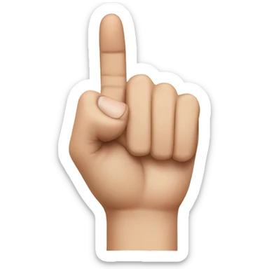 Finger motion you would make to shush someone. Just the hand  sticker