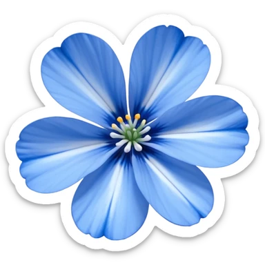 nemophila blue flower sticker