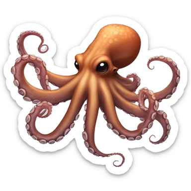 Octopus realistic sticker