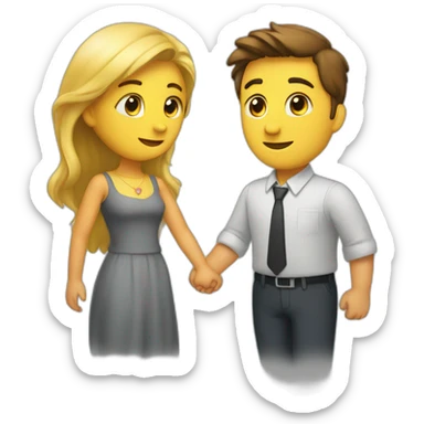 Two people in love  sticker