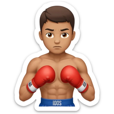young boy professional boxer sticker