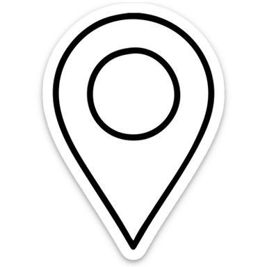 map marker sticker