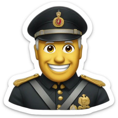 Mussolini smiling sticker