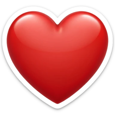 hart with shiny sticker