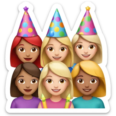 Kız karekterler sticker