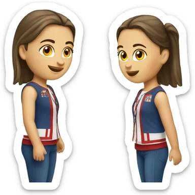Two serbian girls sticker
