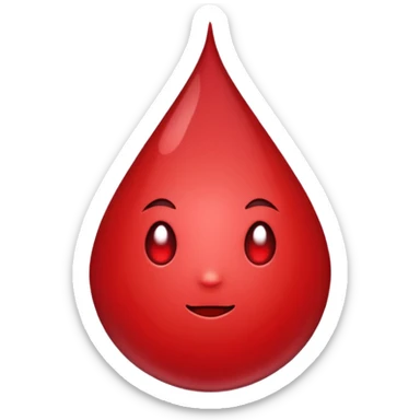 droplet of blood sticker