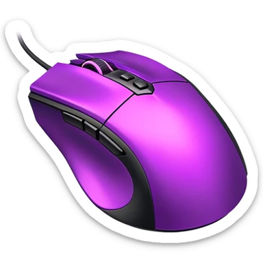 neon Purple gaming mouse sticker